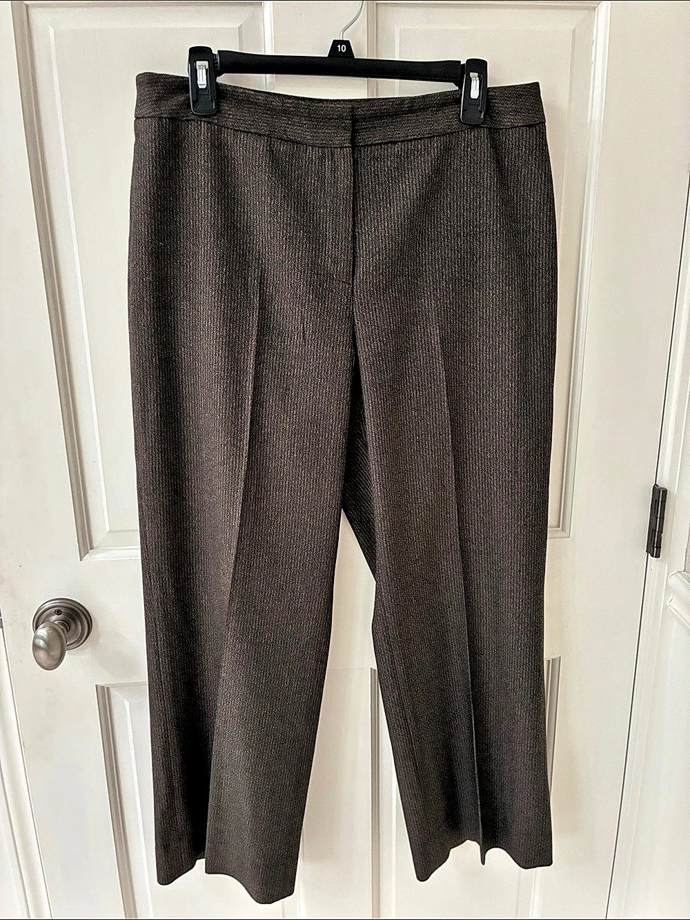 Jones New York Collection Straight Leg Pants Brown Size 10